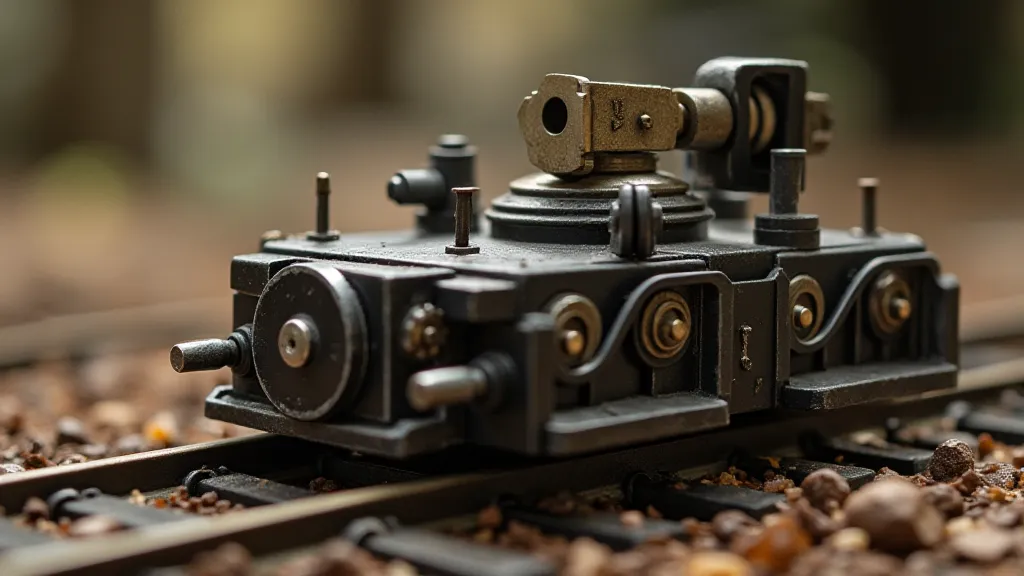 Model railroad switch mechanism
