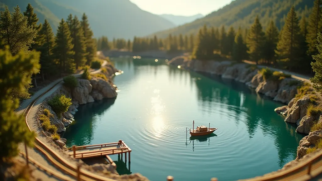 Miniature Railroad Serene Lake