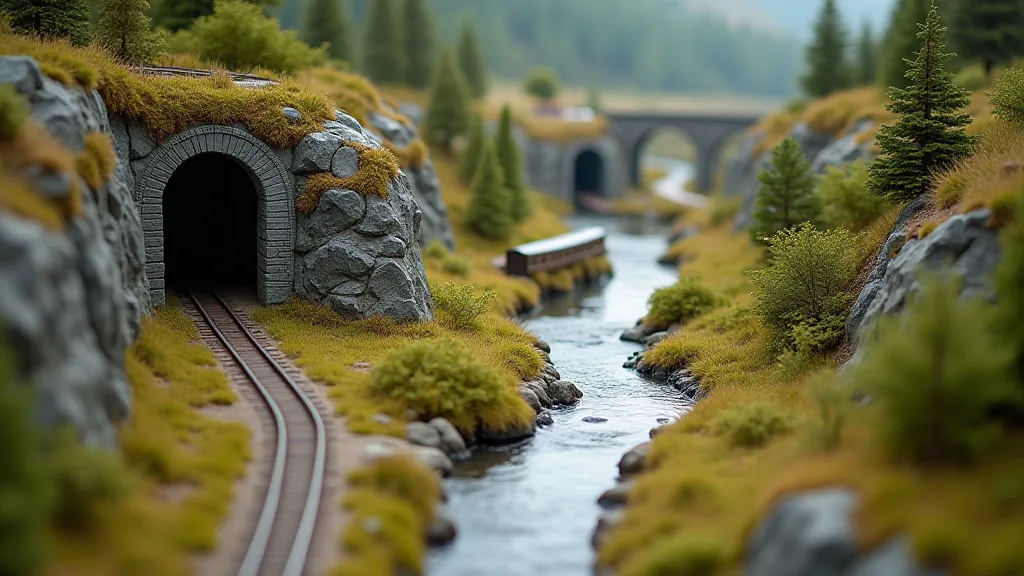 Model Railroad Terrain Layout